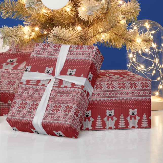 Presente Papel de moldagem de vaca de Natal bonito (Feriados)