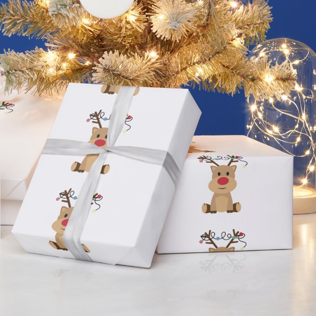 Presente Papel de moldagem de veados de Natal (Feriados)
