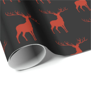Presente Papel de moldagem de veados de Natal