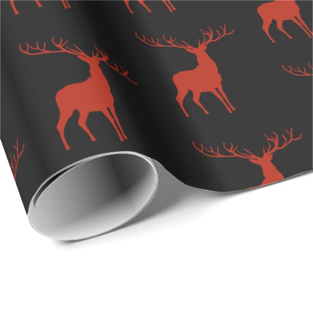 Presente Papel de moldagem de veados de Natal (Ponta do rolo)