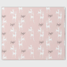 Papel de moldagem de veados de Natal personalizado