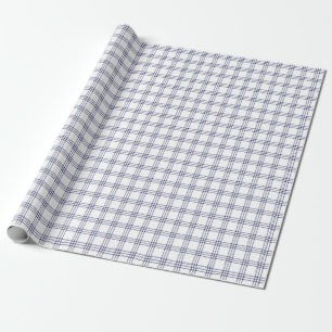 Presente Papel de moldagem de Xadrez azul do Marinho modern