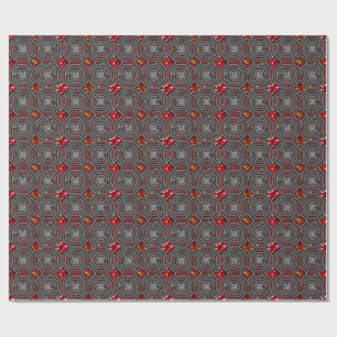 Presente Papel de moldagem digital em Design 3D colorido -