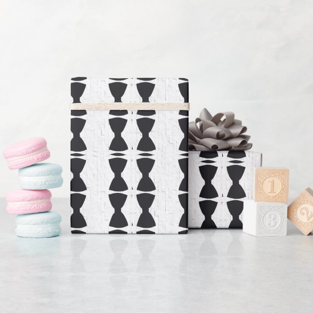 Presente Papel de moldagem do Arco preto vertical3 (Chá de bebê)