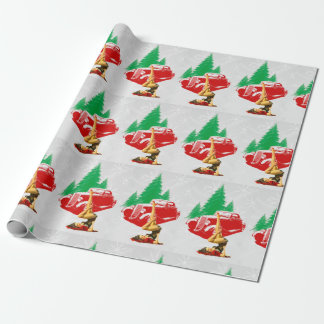 Presente Papel de moldagem do carro clássico da garota de p