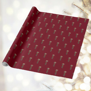 Presente Papel de moldagem do Elf de Natal da vovó emudecid
