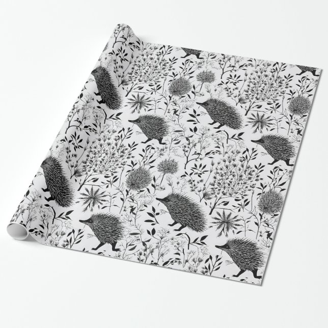 Presente Papel de moldagem do Hedgehogs Designer (Desenrolado)