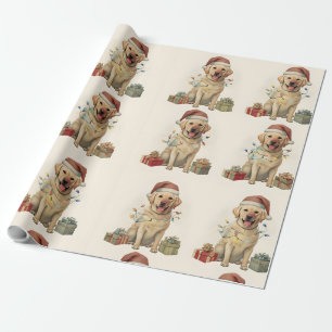 Presente Papel de moldagem do Labrador Retriever Holiday, p