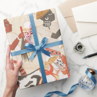 Presente Papel de moldagem do padrão de arte egípcio antigo