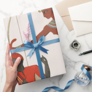 Presente Papel de moldagem do padrão de arte egípcio antigo