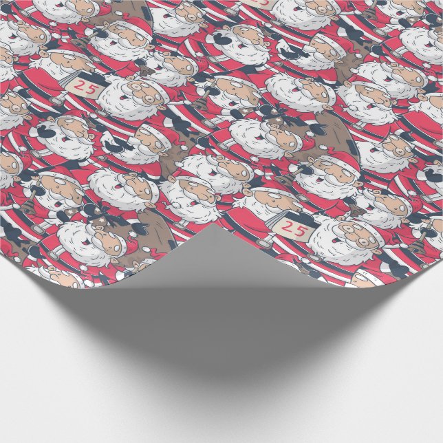 Presente Papel de moldagem do Papai Noel (Ponta)