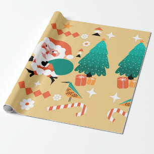 Presente Papel de moldagem do Papai Noel