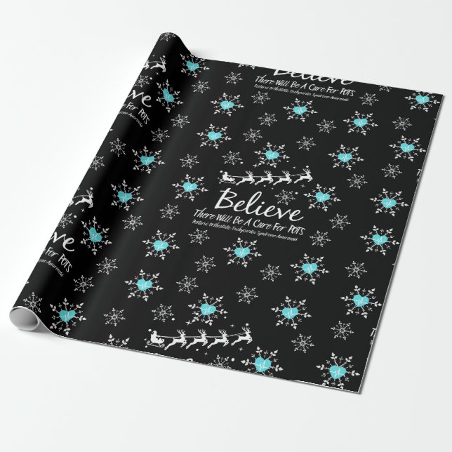 Presente Papel de Moldagem do Tema de Acreditação de Natal (Desenrolado)