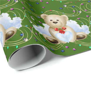 Presente Papel de moldagem do Urso 2 de Natal