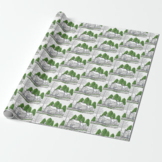 Presente Papel de moldagem do Winter Scape 2