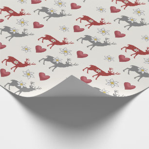 Presente Papel de Moldagem Edelweiss Deer e Hearts