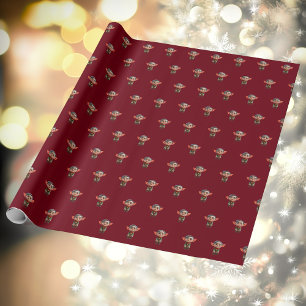 Presente Papel de moldagem Elf de Natal de Pai Cansado