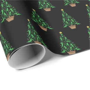 Presente Papel de moldagem em árvore de Natal de futebol ma