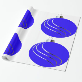 Presente Papel de moldagem em forma de árvore de Natal azul