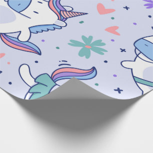 Presente Papel de moldagem em Unicórnio Kawaii Cute