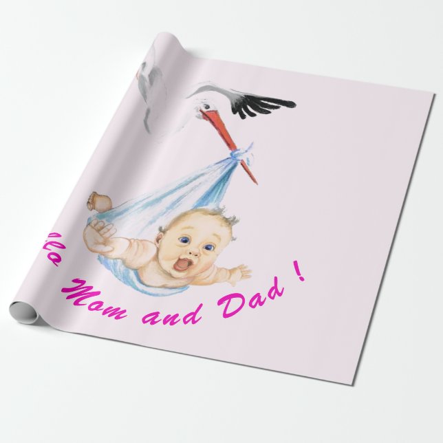 Presente Papel de moldagem enfadonho para bebês e Storey -  (Desenrolado)