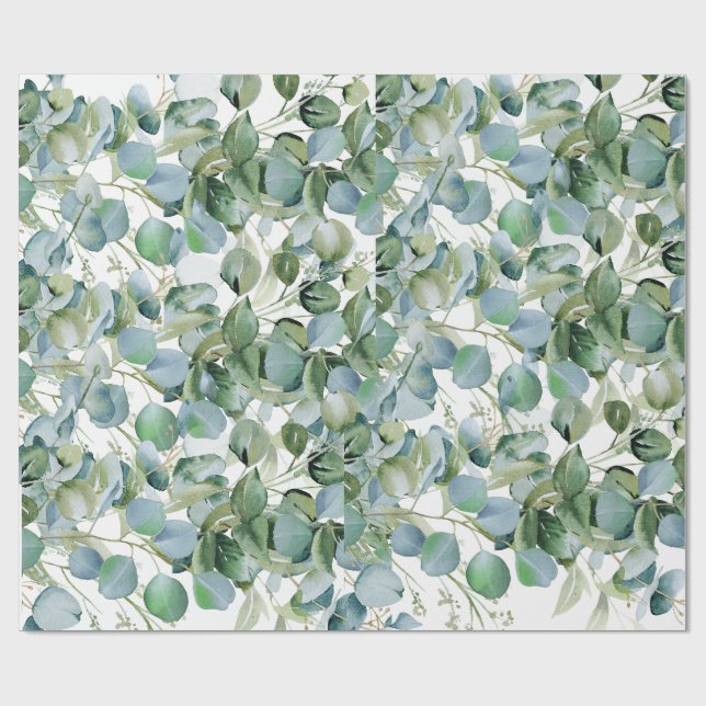 Presente Papel de Moldagem Eucalyptus Negrito - Verde Trend (Aberto)