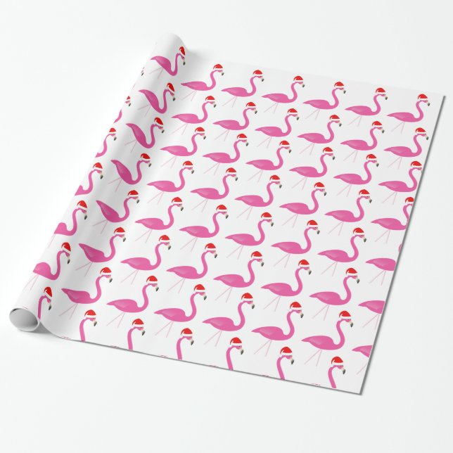 Presente Papel de moldagem Fa la la Flamingo Holiday (Desenrolado)