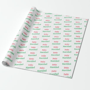Presente Papel de moldagem Feliz Navidad