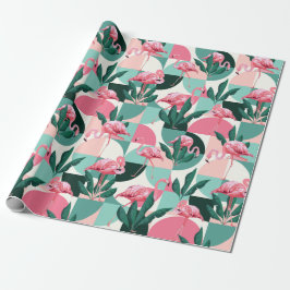 Presente Papel de moldagem Flamingo