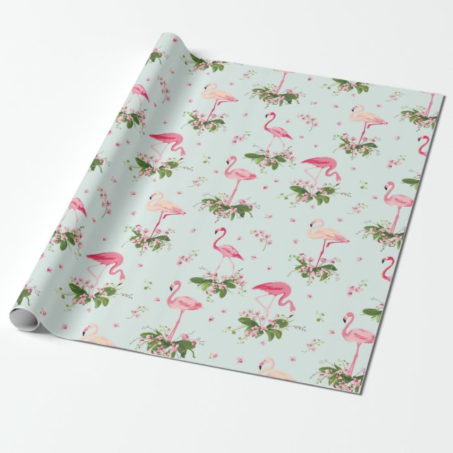 Presente Papel de moldagem Flamingo (Desenrolado)