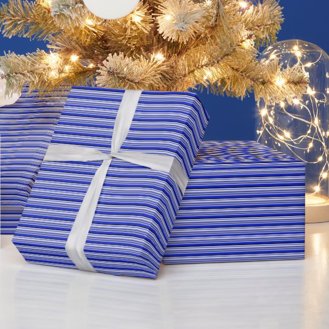 Presente Papel de moldagem formal de linha azul fina (Feriados)