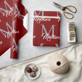 Presente Papel de moldagem monográfica elegante - Personali
