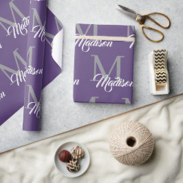Presente Papel de moldagem monográfica elegante - Personali