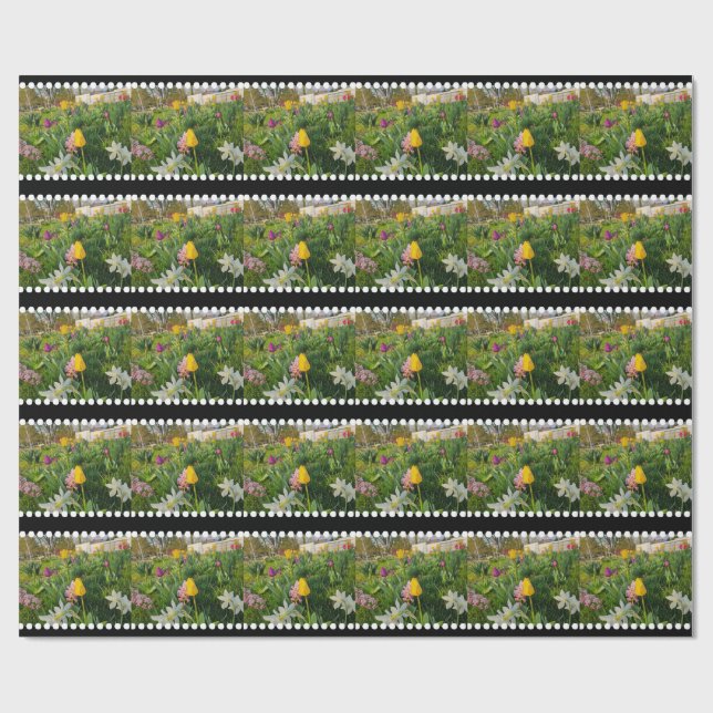 Presente Papel de moldagem personalizada Floral (Aberto)