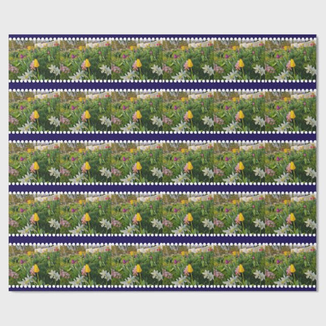 Presente Papel de moldagem personalizada Floral (Aberto)