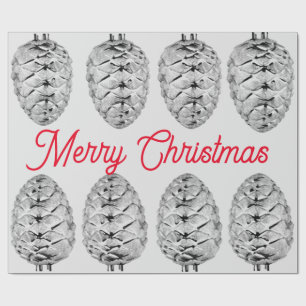 Presente Papel de moldagem Pinecone de Natal Feliz