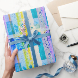 Presente Papel de moldagem por aquarela com verificação