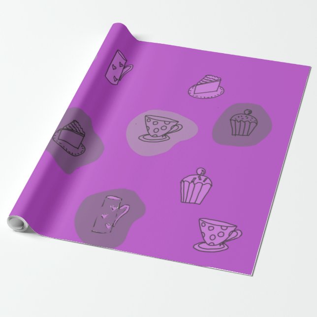 Presente Papel de moldagem Quirky Tea 1 (Desenrolado)