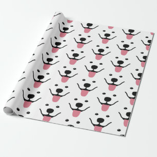 Presente Papel De Moldagem Samoyed Sorrindo
