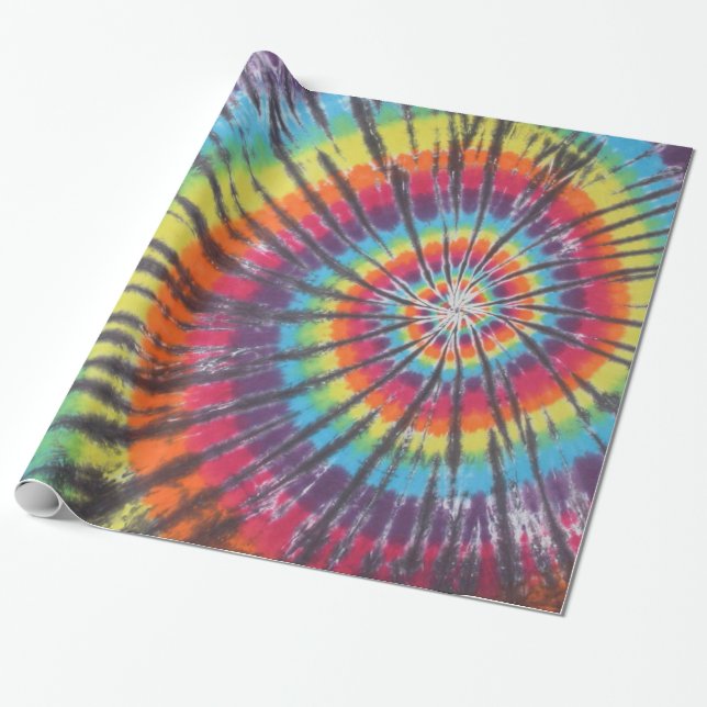 Presente Papel de moldagem Tie Dye (Desenrolado)