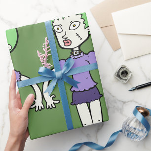 Presente Papel de moldagem Zombie feminina