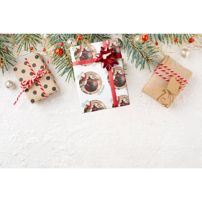 Presente Papel de molhação de natal de beija-flor (Criador carregado)