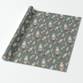 Presente Papel de molhação em ouro de preguiçoso de Natal