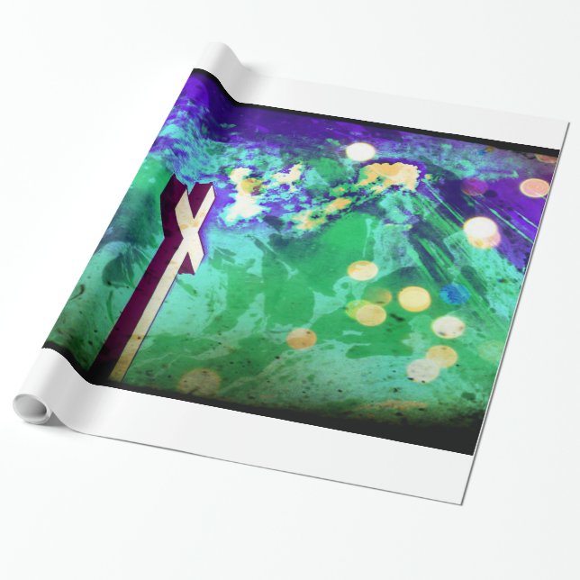 Presente Papel de molhação espumante da Terra Roxo Santa (Desenrolado)