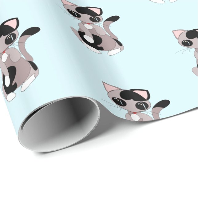 Presente Papel de molhação para gatos pequenos e bonitos (Ponta do rolo)