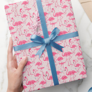 Presente Papel de Natal Flamingo 