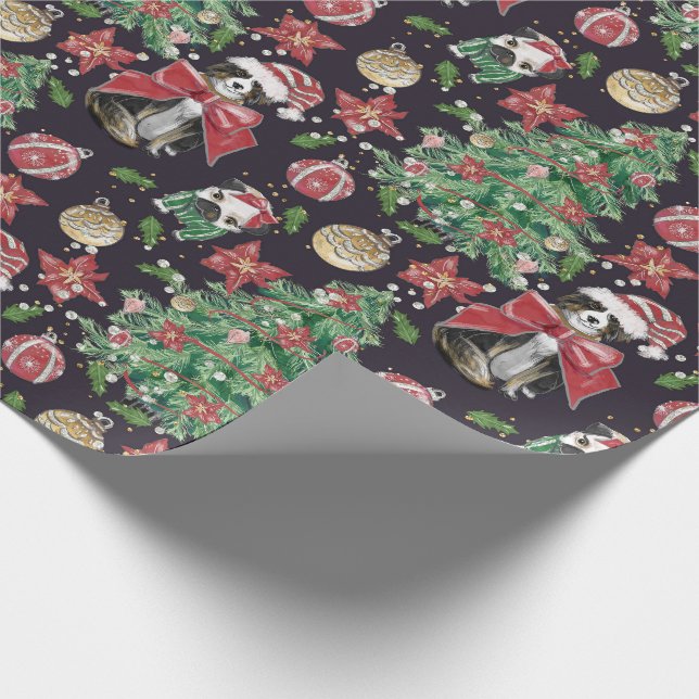 Presente Papel de Natal para Cães Bons (Ponta)