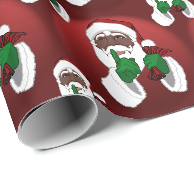 Presente Papel de Natal para Papais noeis africanos (Ponta do rolo)