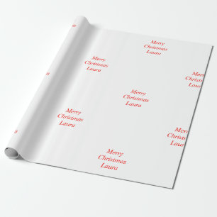 Presente Papel de Natal personalizado