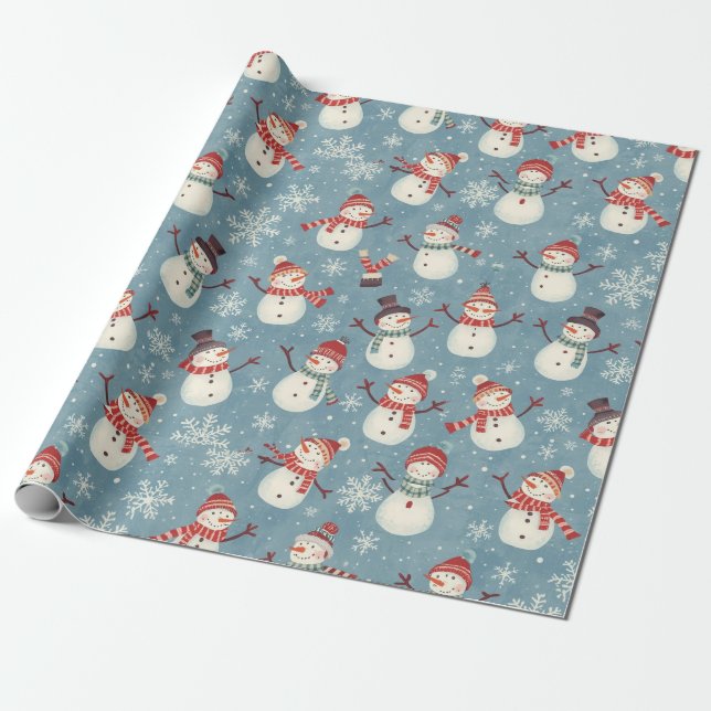 Presente Papel de Natal tradicional/clássico (Desenrolado)